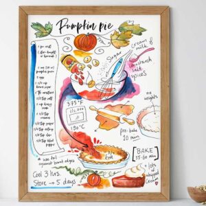 Recept handlettering & illustratie